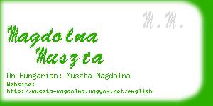 magdolna muszta business card